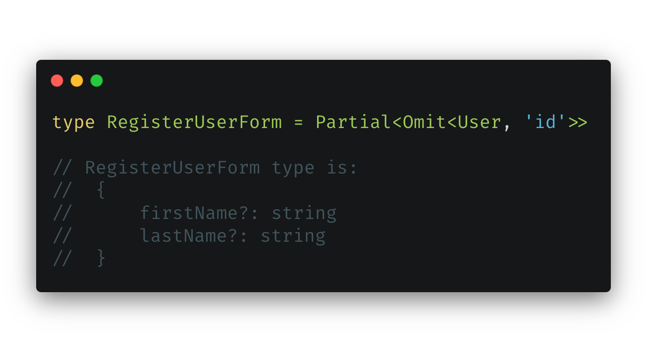 Extend existing types by leveraging type helpers instead of duplicating code.