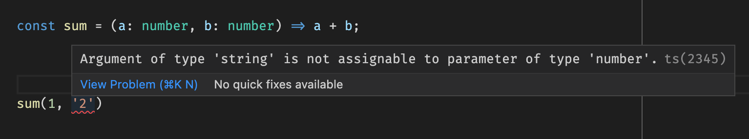TypeScript will take care of the checking the validity of the code.